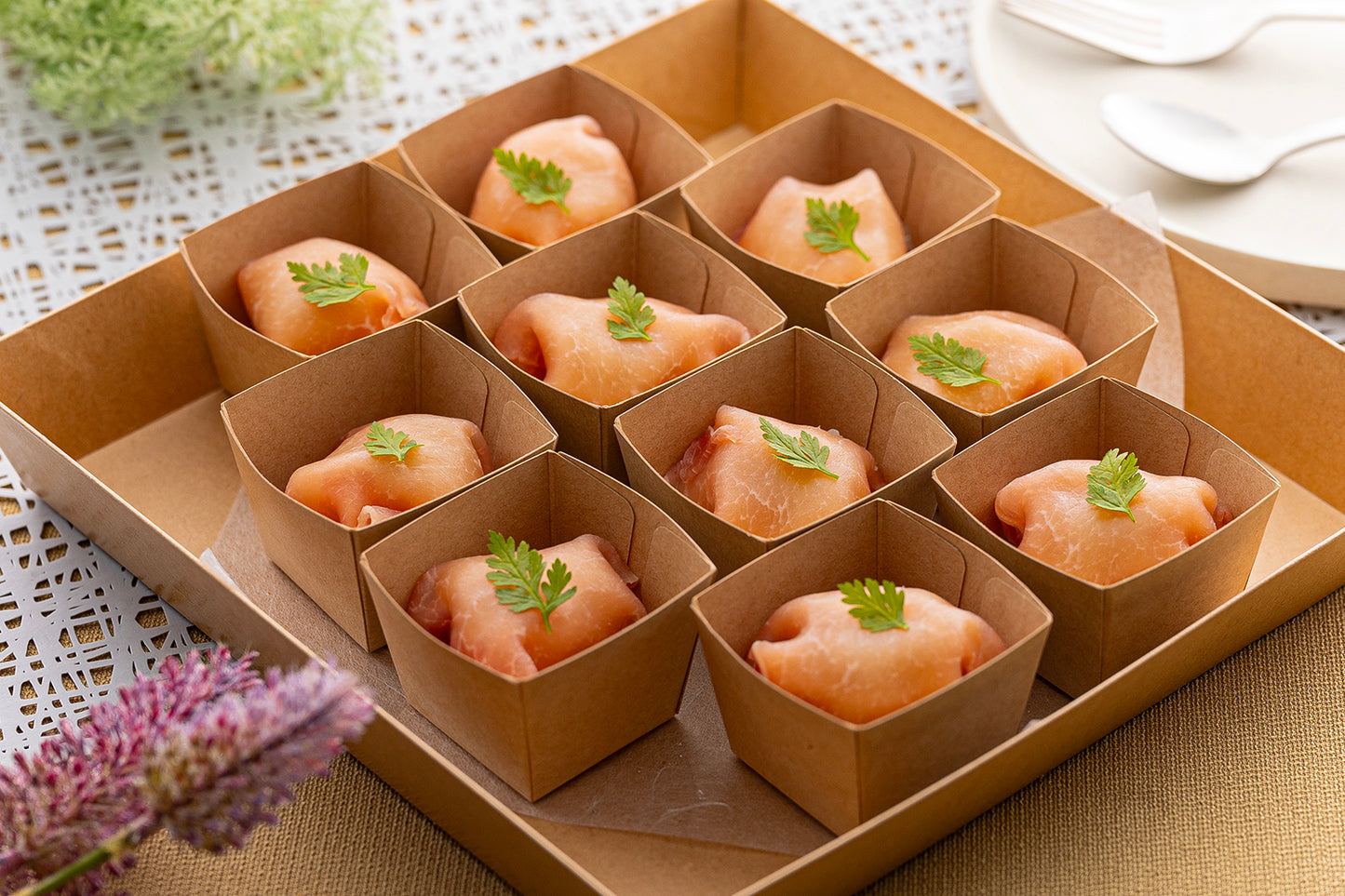 ワンウェイプランC（冷製料理6品 / 温製料理2品）10名分想定