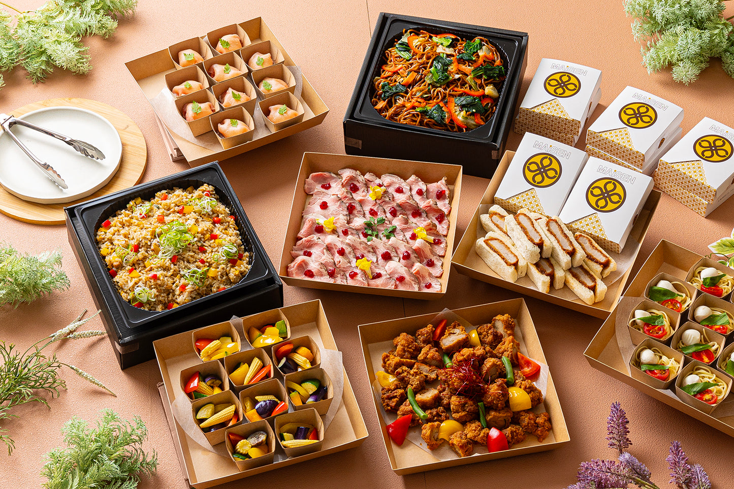 ワンウェイプランC（冷製料理6品 / 温製料理2品）10名分想定